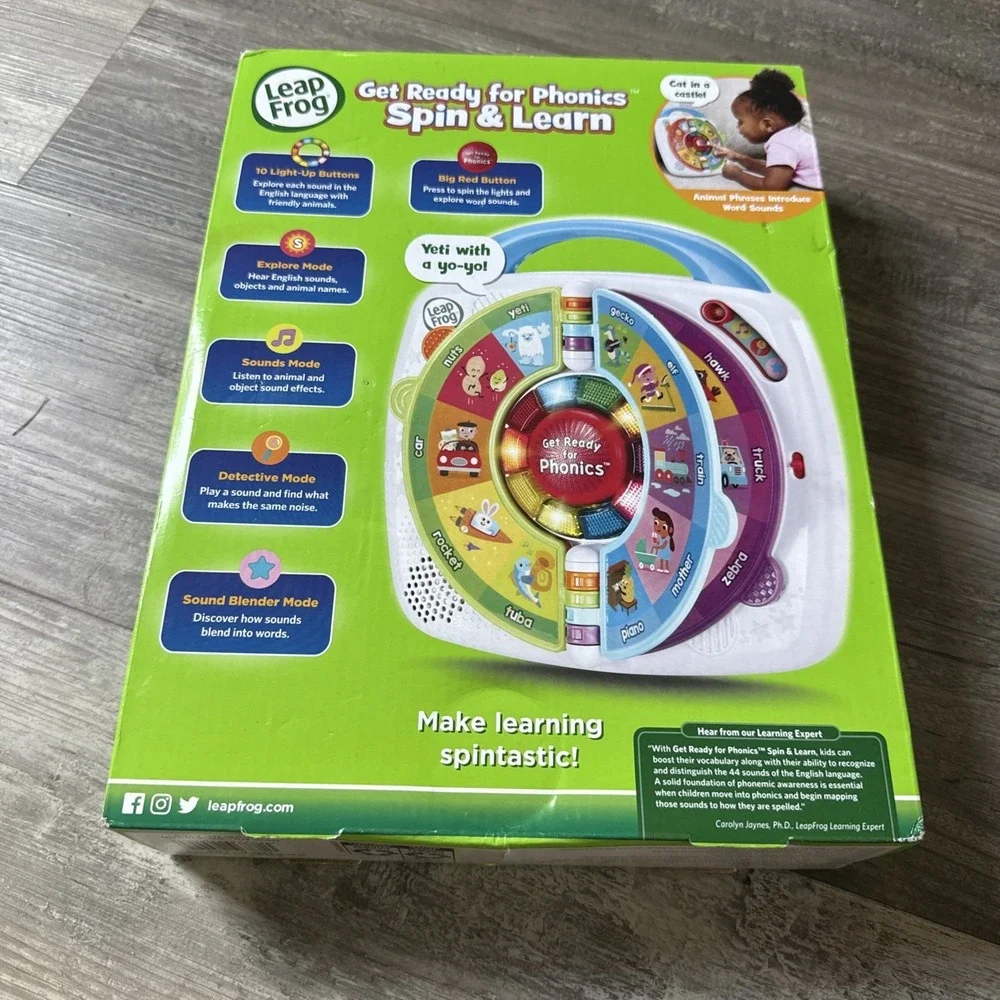 Leap Frog Get Ready For Phonics Spin & Learn Age 18+ Months   (NEW IN PACKAGE)